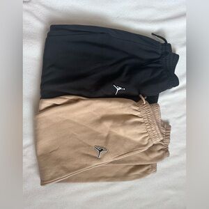 Kids Jordan Black and Tan Joggers